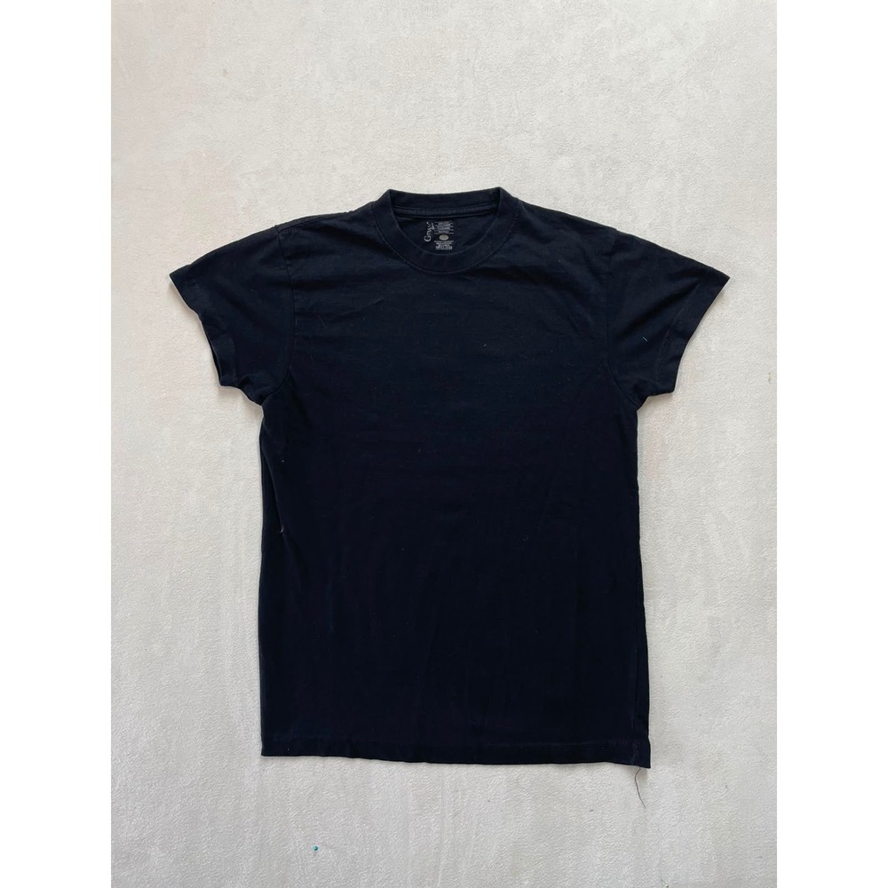 Gman Mens Heavy Weight Soft Cotton Blend Crewneck T-Shirt Black Small
